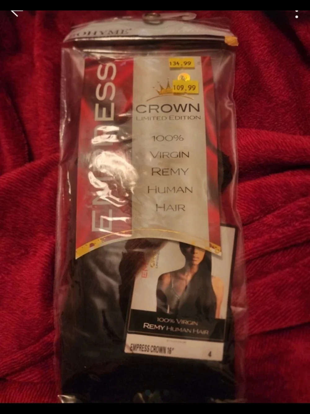 Crown Black %Human Hair Extensions